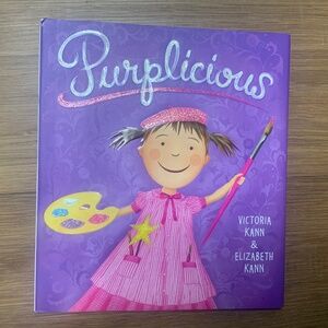 “Purplicious” by Victoria and Elizabeth Kann Hardcover Book with Dust Jacket